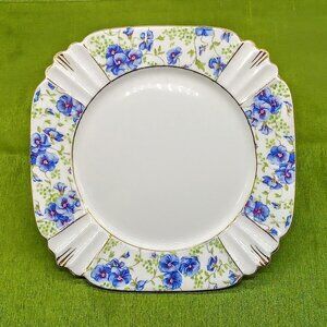 Royal Albert Blue Pansy Chintz Bone China Plate